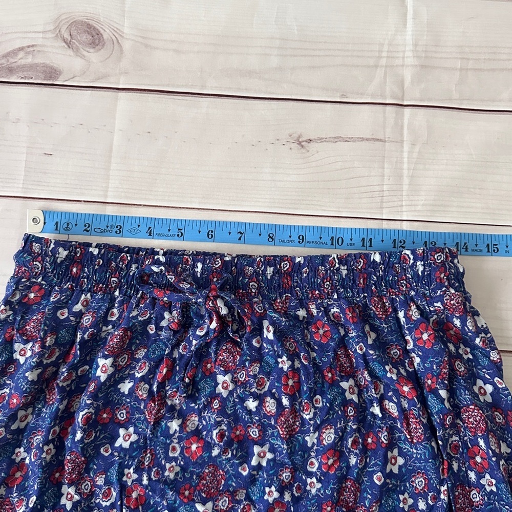 Knox Rose Boho Floral Tiered Maxi Skirt 
Size: XS | 100% Rayon | Elastic Waist - Picture 6 of 8